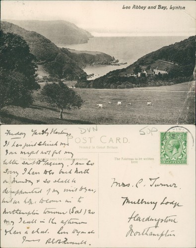 Postcard lee abbey bay - lee, &