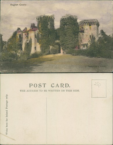Postcard raglan castle - postcard,