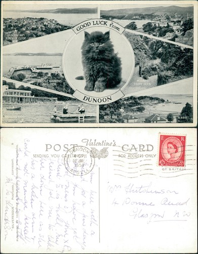 Postcard dunoon views a6512 - dunoon, 6