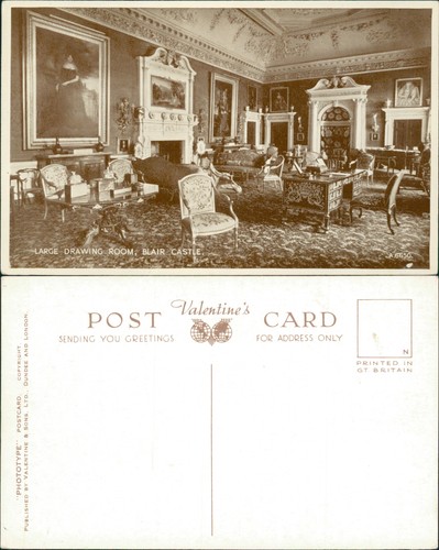 Postcard blair castle large - blair,