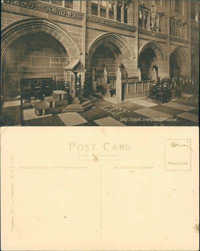 Postcard liverpool cathedral - postcard,