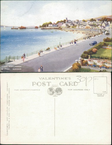 Postcard dunoon east esplanade - postcard,