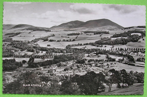 Valentine rppc blair atholl - valentine's,