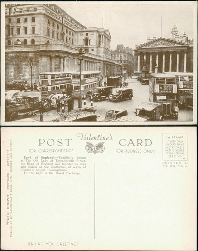 Postcard london bank - postcard,