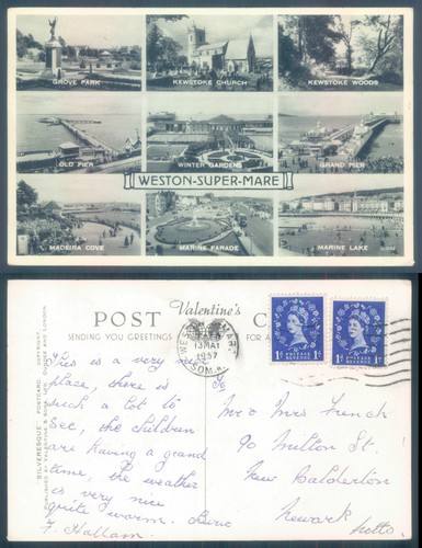 Postcard weston super mare - weston,