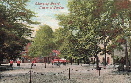Changing guard tower - changing, london