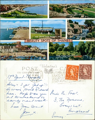 Postcard thanet views - thanet, 7