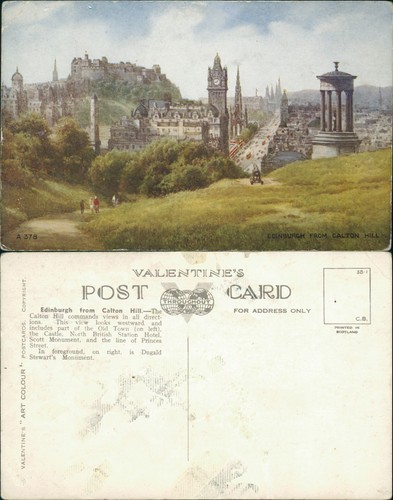 Postcard edinburgh from calton - postcard,