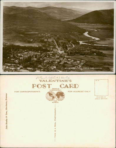 Postcard braemar from craig - postcard,