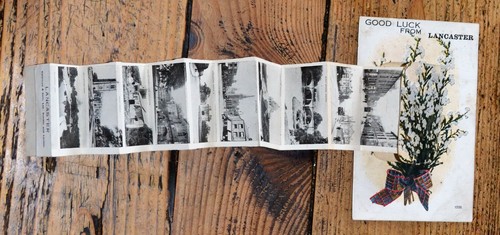 Vintage postcard pull out - vintage,
