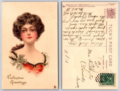 Valentine greetings lady - valentine,