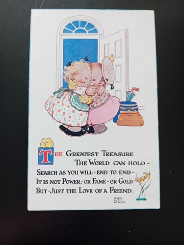 Old postcard poem - old, /