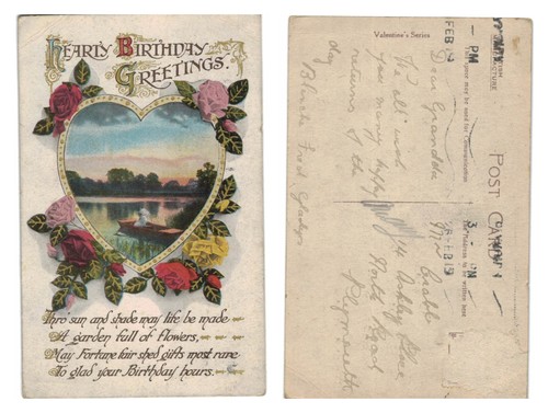 Vintage postcard hearty - -,