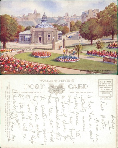 Postcard harrogate entrance - harrogate, to