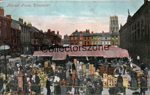 Doncaster market place printed - doncaster,