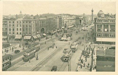 Dublin connell street - o'connell,