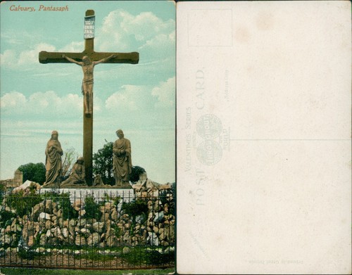 Postcard calvary pantasaph - calvary,