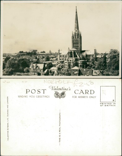 Postcard norwich cathedral - postcard,