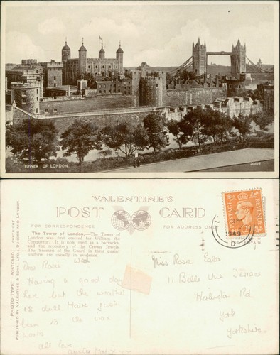 Postcard tower london - tower, 20854