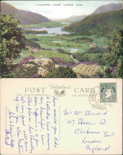 Postcard killarney lakes - postcard,