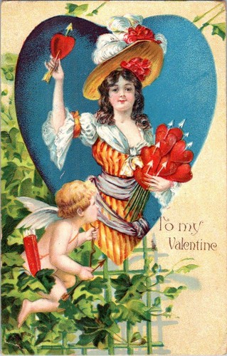 1911 valentine cherub - my,