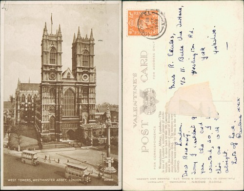 Postcard london westminster - london,